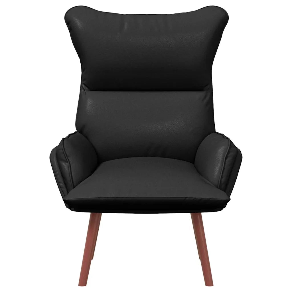 Poltrona | Sedia Relax Nero 69 x 74 x 93 cm Pelle Artificiale