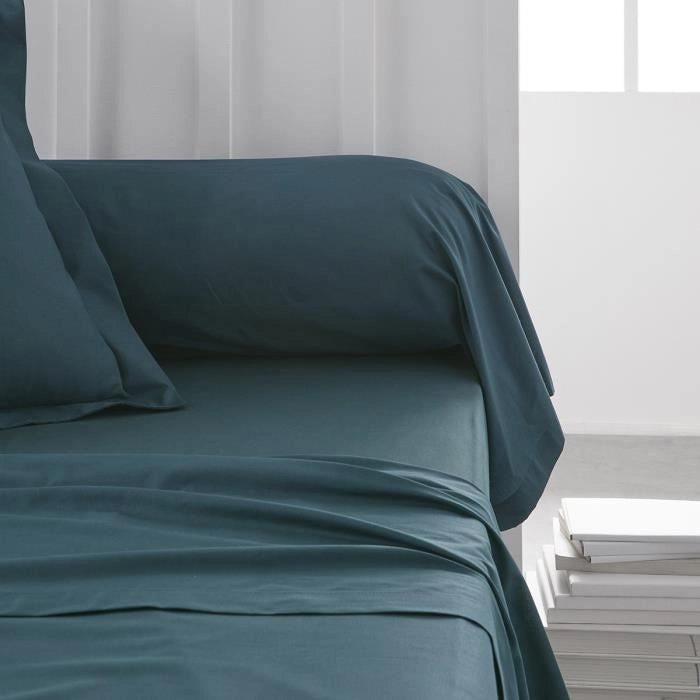 Taie de bocin teday essenziale - 45 x 185 cm - 100% una cotone - pavone