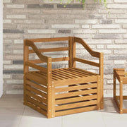 Set di divani da esterno Legno di Acacia Massello 3436369