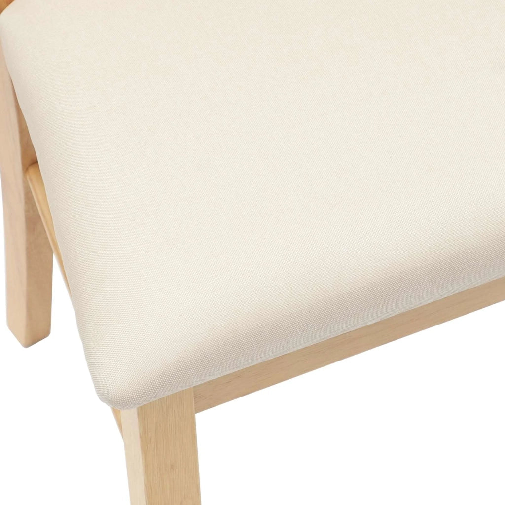 Sedie da pranzo 2 pcs Naturale 50 x 52,5 x 91 cm