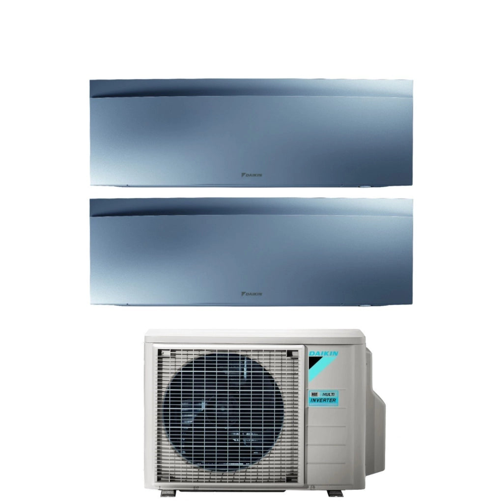 Condizionatore Dual Split Daikin Emura Silver III 7+12 con 2MXM50A R-32 Wi-Fi Integrato Argento Garanzia Italiana