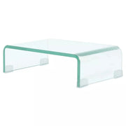Pratico mobile porta TV/credenza di design per monitor da 40 cm vetro trasparente 2502257