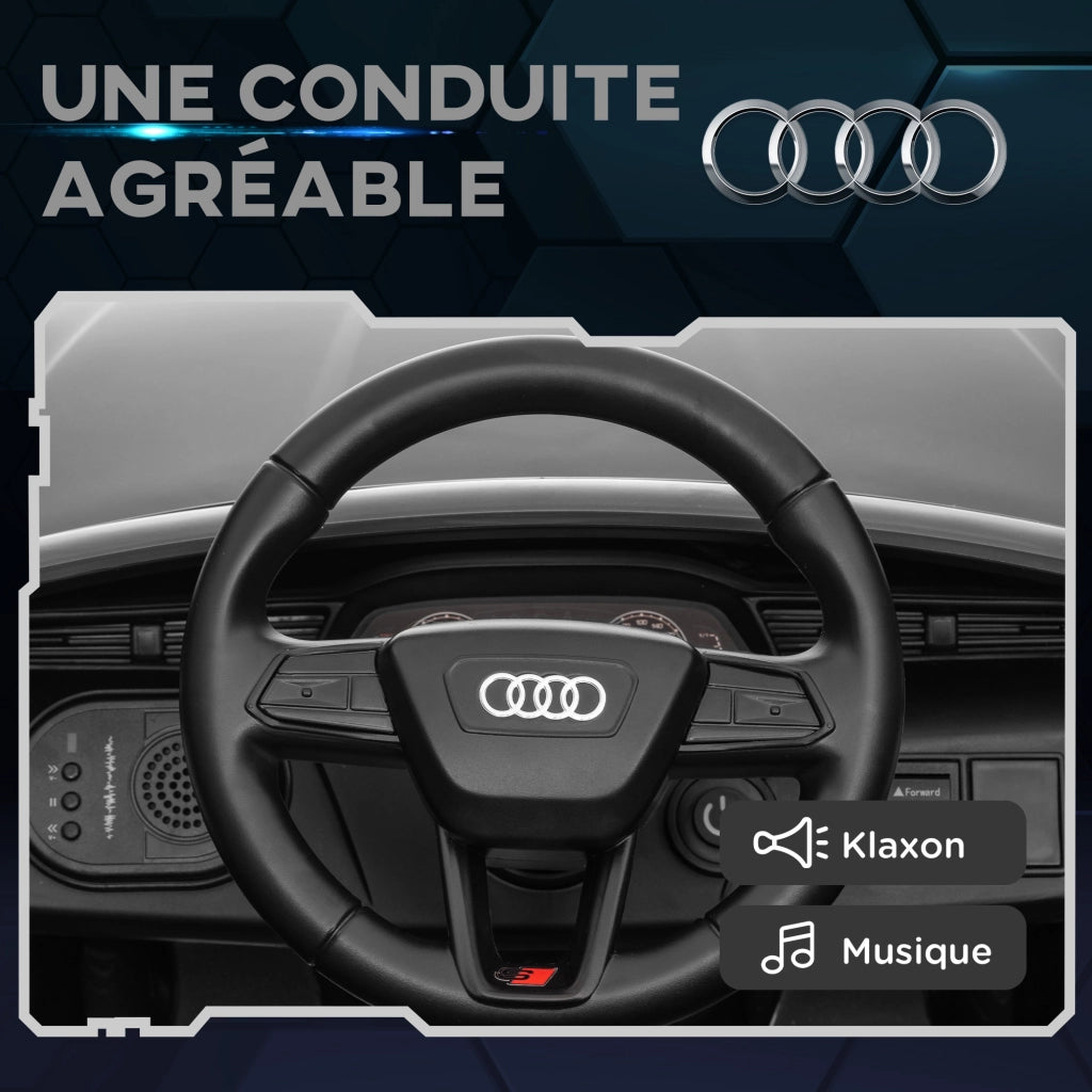 Auto elettrica per bambini Audi Q8 e-tron Sportback 12V telecomando, fari ¨C zephmum ¨C Grigio