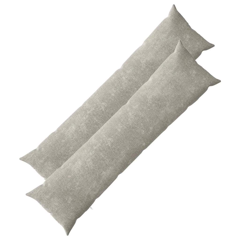 Federa 2 pz HEERLEN Grigio Chiaro 40 x 145 cm Tessuto Chenille 908924