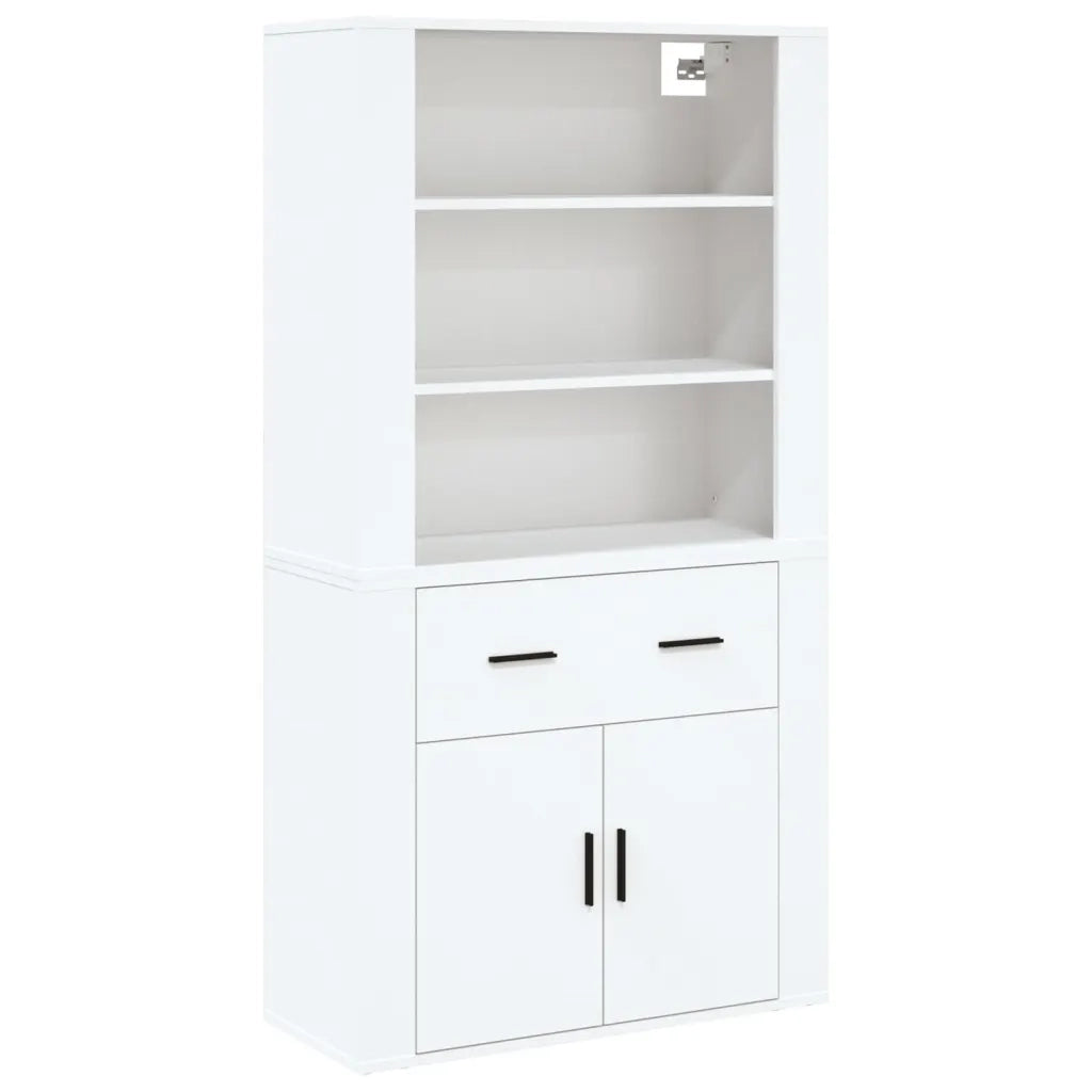 Credenza | Madia | Buffet da pranzo | Armadio da pranzo Bianca in Legno Multistrato