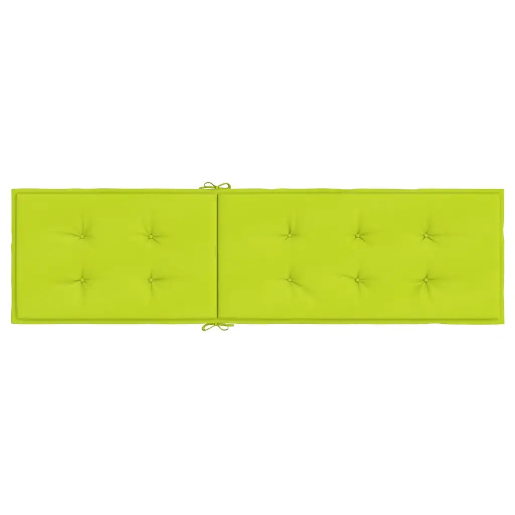 Cuscino per Sdraio Verde Brillante (75+105)x50x4 cm 314184