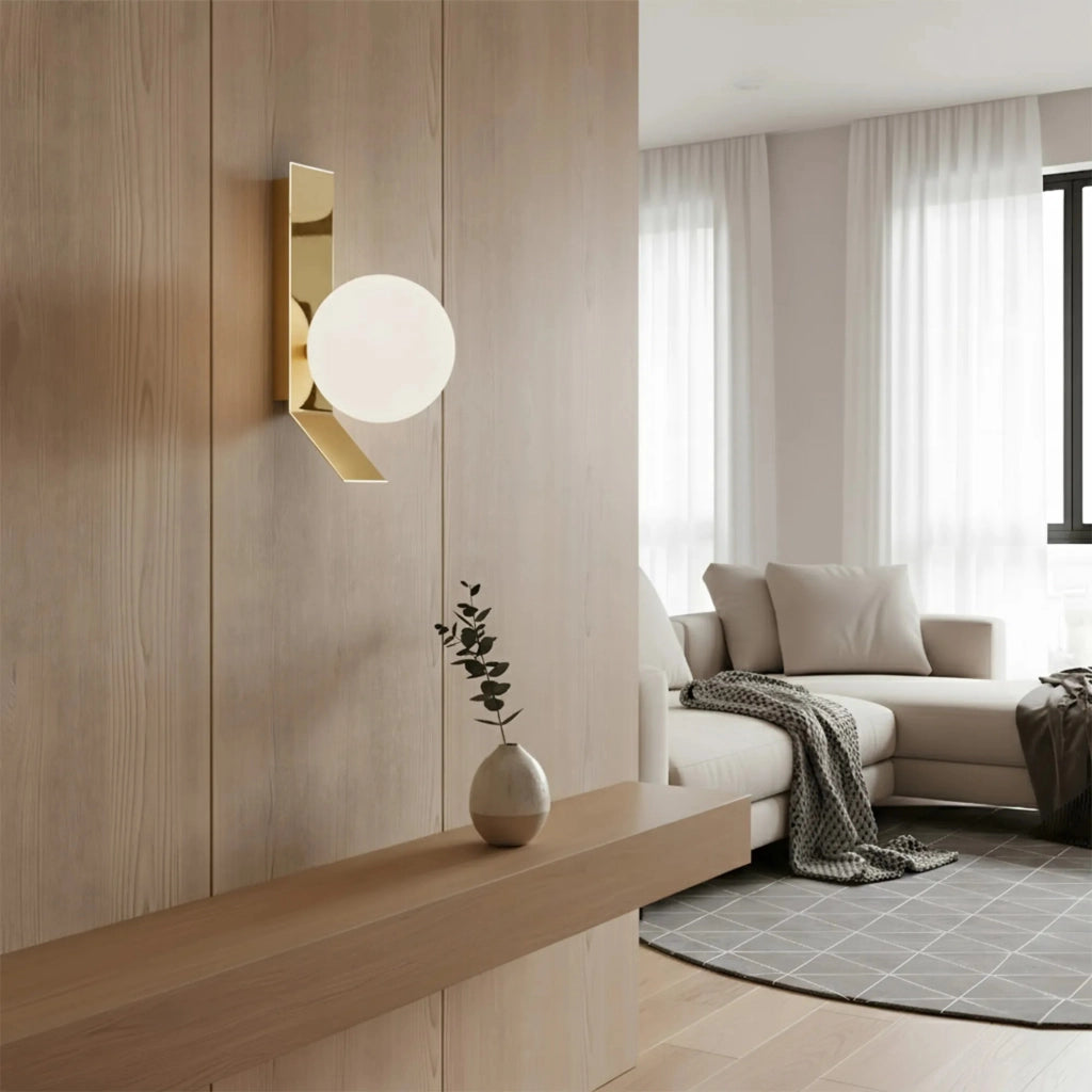 APP1758-1W Applique Da Parete In Oro Spazzolato/bianco