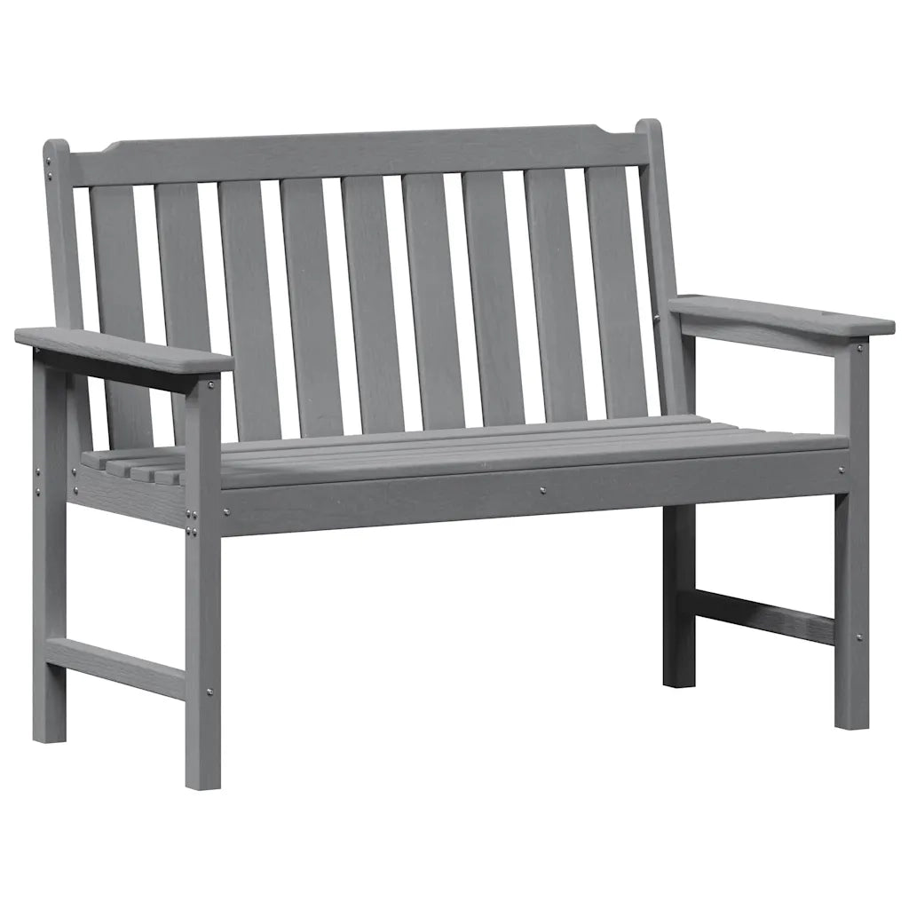 Panchina da Giardino | Panca da Giardino Grigio chiaro 120 x 59 x 88 cm HDPE