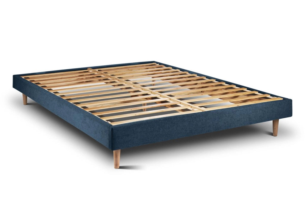 Letto 150x200 cm con testata imbottita - Tessuto Tela opaca