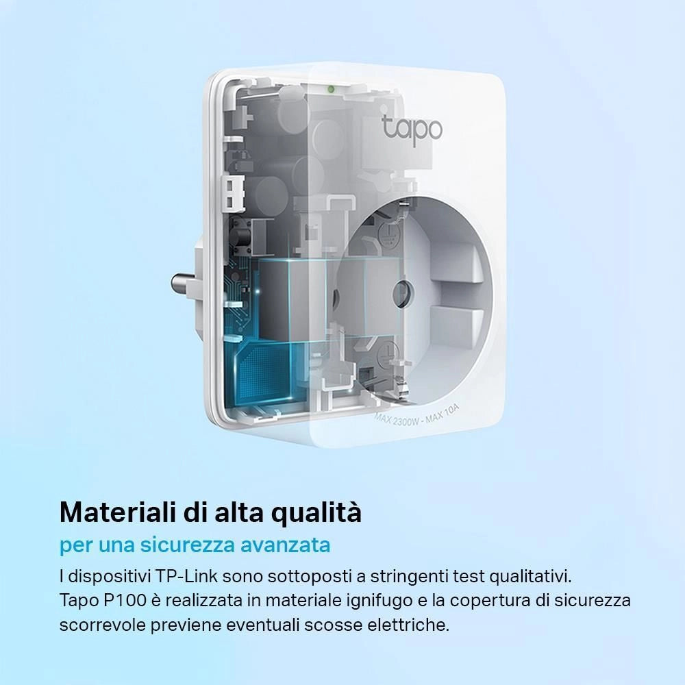 TP-Link Tapo P100 presa intelligente 2300 W Bianco