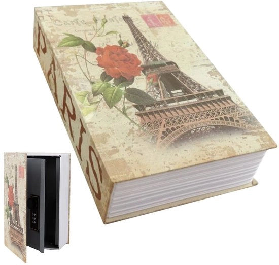 Boite di Deposito con Chiusura a Combinazione, Scatola di Archiviazione Chiusibile, 24 x 15,5 x 5,5 cm per Denaro, Gioielli, Oggetti di Valore, Ufficio/Casa
