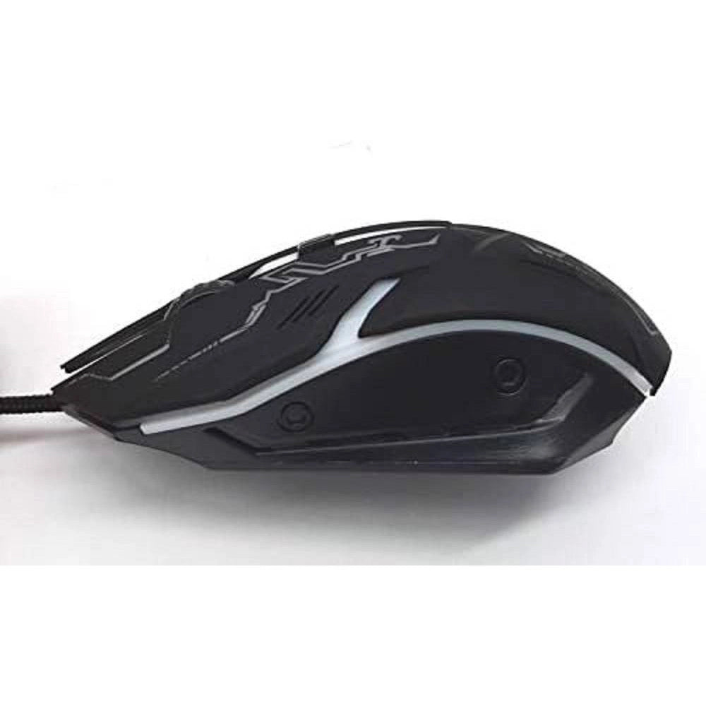 Trade Shop - Tastiera Mouse Retroilluminata Gaming Con Cavo Usb Led Rgb Ergonomica Led-mk1568 -