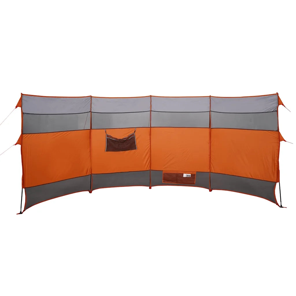 Frangivento da Campeggio Arancione 366x152x152 cm Impermeabile 94742