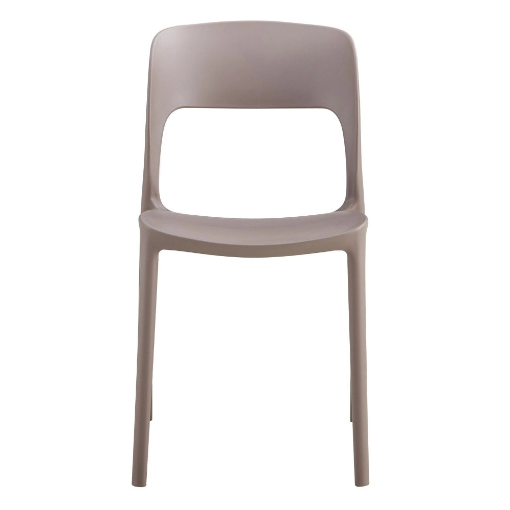 Sedia polipropilene 41x56,5x82,5 cm taupe