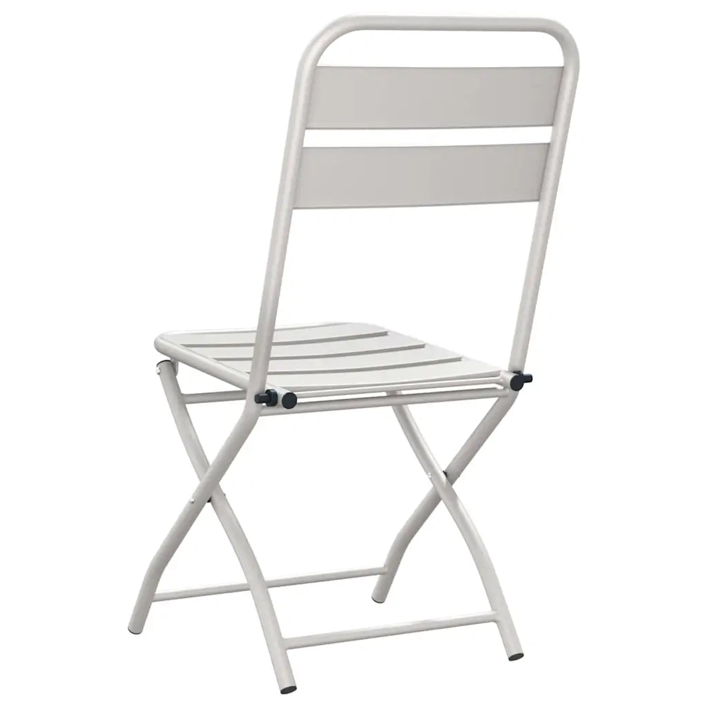 Sedia Pieghevole da Giardino 2 pz | Sedie da Esterno Beige 42 x 52 x 82cm