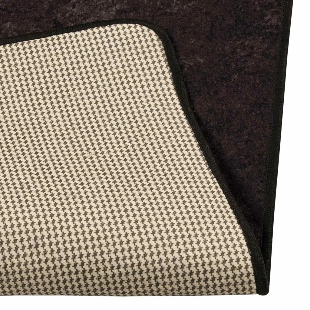 Runner Tappeto MARSA Antracite 100 x 350 cm Poliestere e PVC 42023179