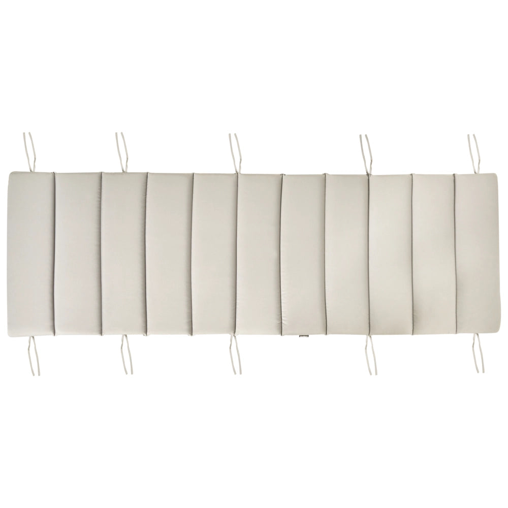 Lettino prendisole in legno di acacia Cuscino tortora a doghe Design a dondolo Forma curva