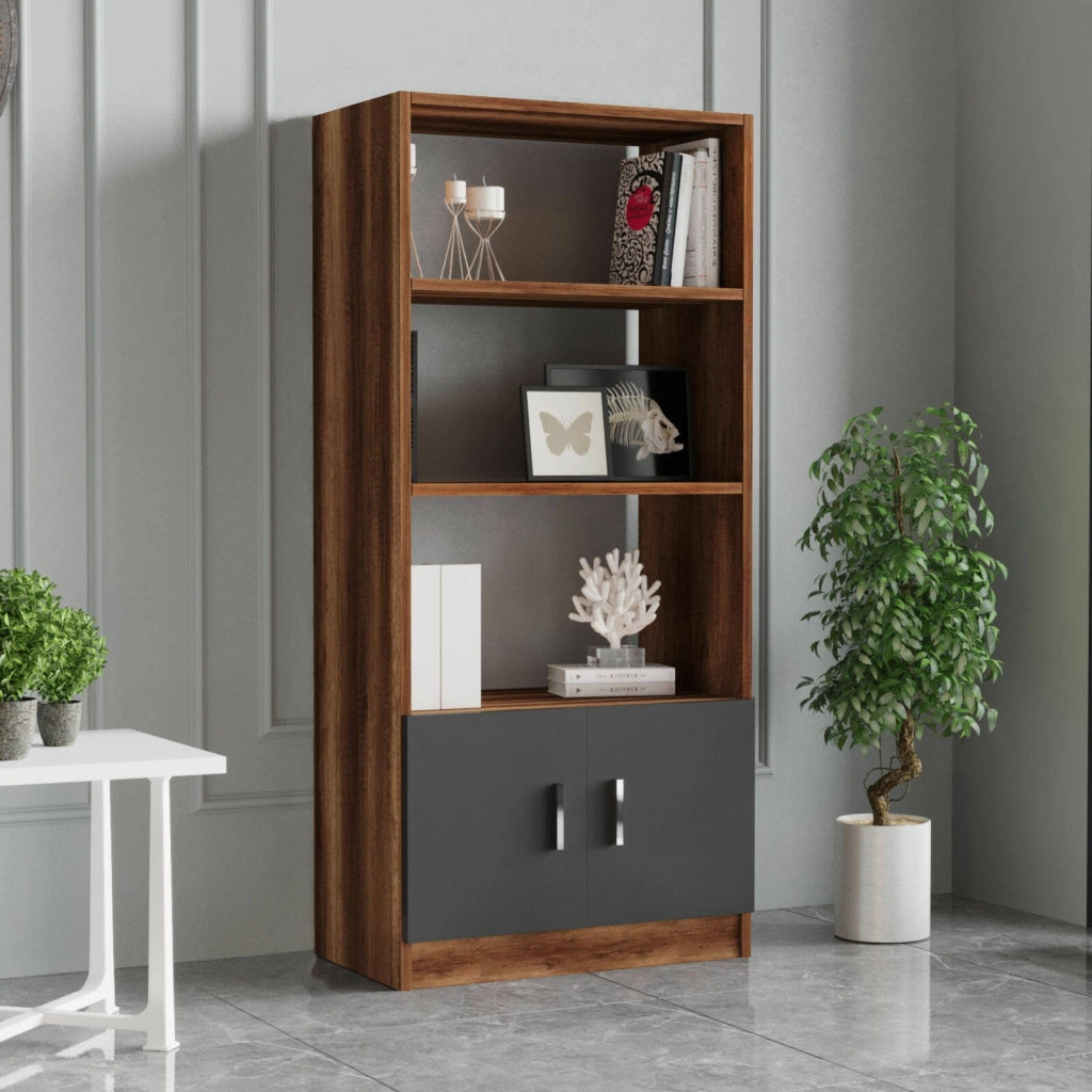 Rebekah, set da Ufficio Modulabile, Marrone Noce