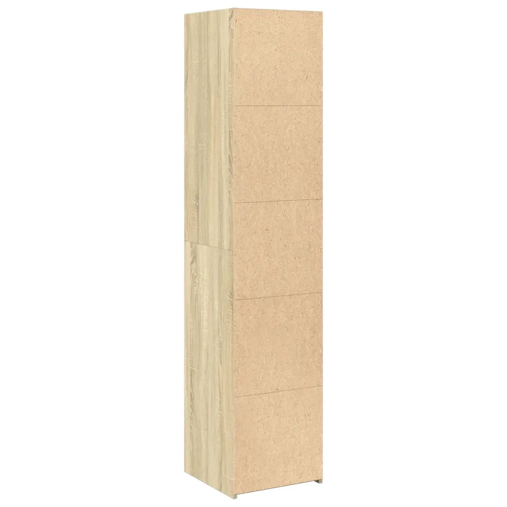vidaXL Credenza Rovere Sonoma 40x41x185cm in Legno Multistrato