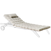 Cuscino per lettino prendisole con poggiatesta per lettino solare Resistente ai raggi UV tortora esterno bordo piscina