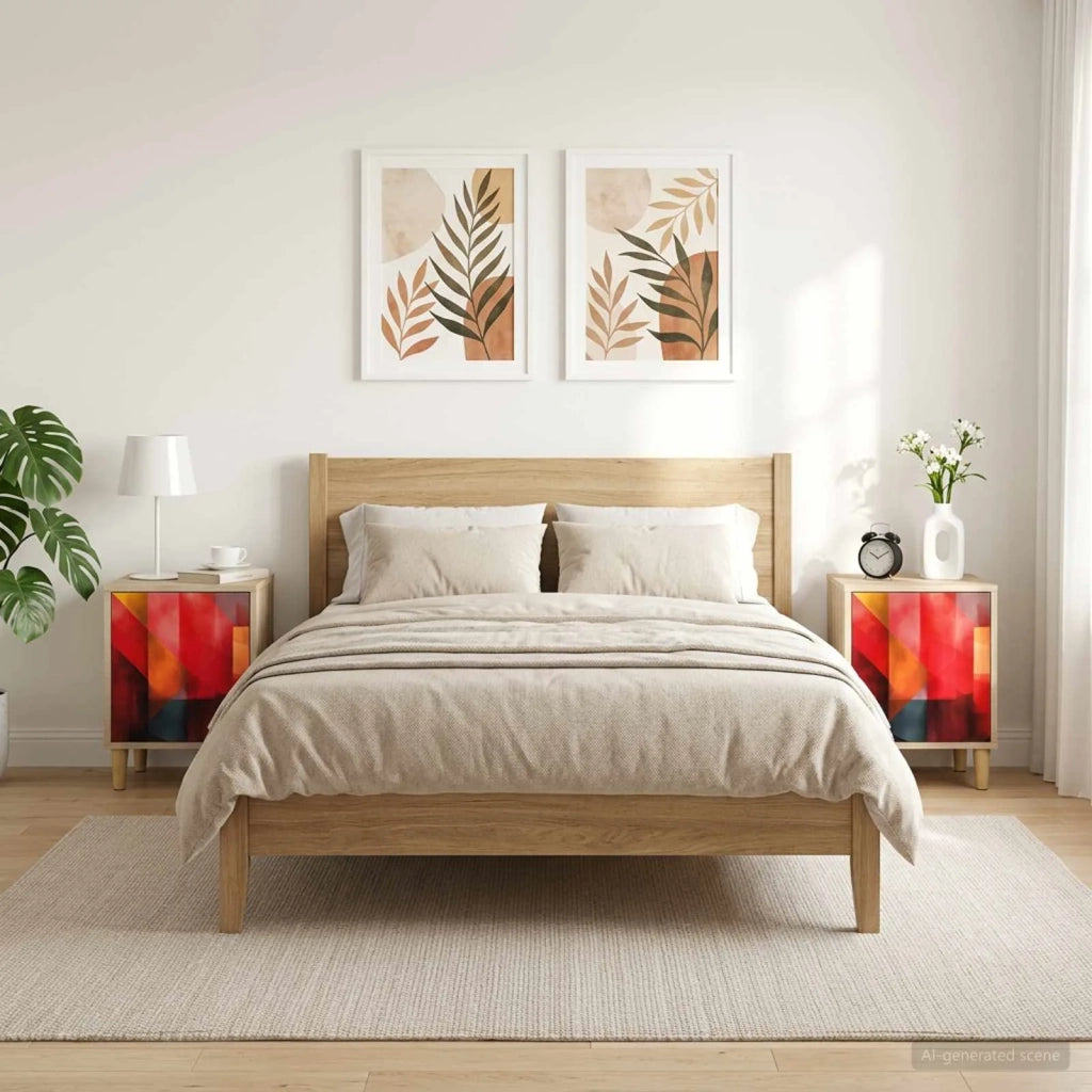 Armadio da Notte HEESCH 2 pz Rovere Sonoma 36 x 33 x 50 cm 8007208