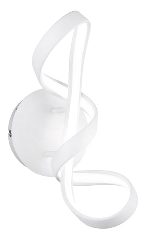 Applique da Interno a LED SMD in Metallo Bianco Opaco