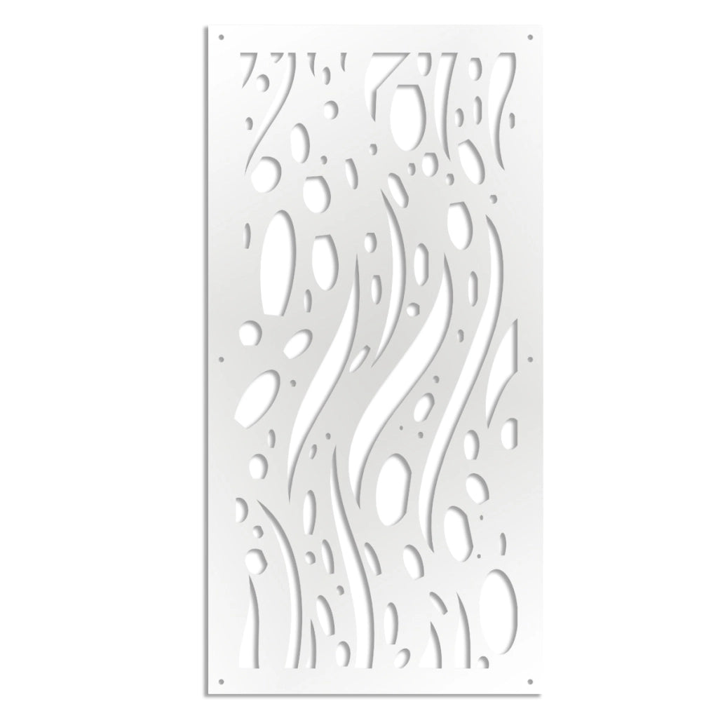 MISTRAL - Pannello in PVC traforato - Parasole Misura: 50x150 cm, Colore: bianco