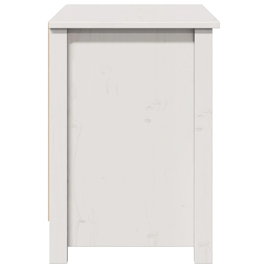 Mobile TV multimediale scaffale TV credenza mobile TV sala da pranzo soggiorno camera da letto 103 x 36,5 x 52 cm legno di pino massiccio bianco 02_0025630