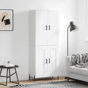 Credenza Bianca 69,5x34x180 cm in Legno Multistrato 3195795
