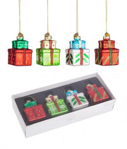 Confezione 4 Pendagli Verticali Legacy a Forma di Regalo Assortiti (6 Pezzi)