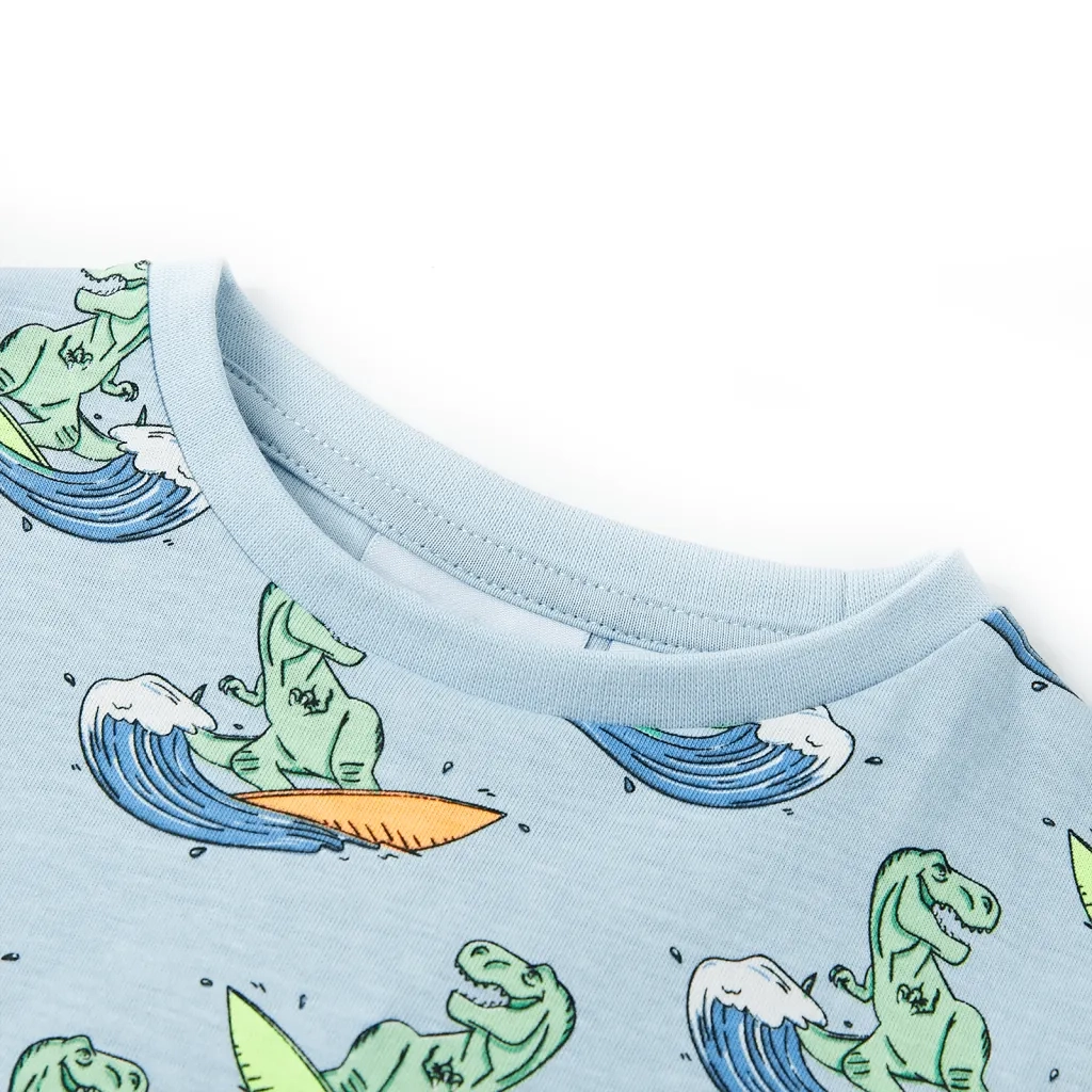 Pigiama da Bambino a Maniche Corte Azzurro 104 CFW7030809