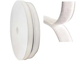 FETTUCCIA VELCRO BIANCA- - mm.20 femmina adesiva - 50 mt