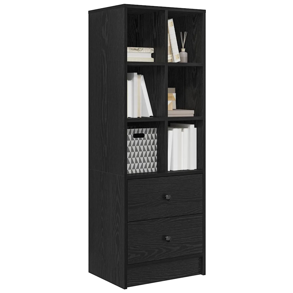 Credenza con Cassetto-Buffet-Armadio da cucina Rovere Nero 45,5 x 34 x 127 cm