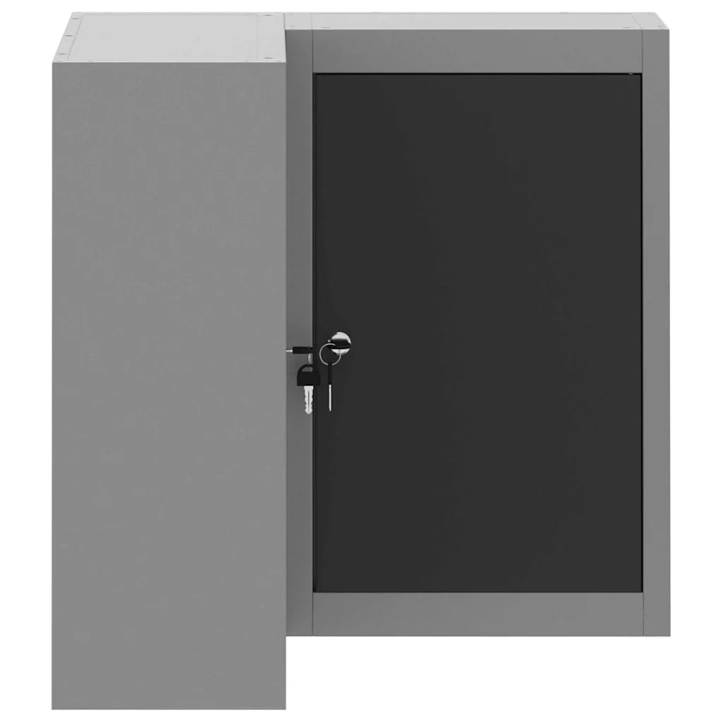 Mobile per attrezzi con blocco Nero e Grigio 55 x 55 x 55 cm CFW4393515