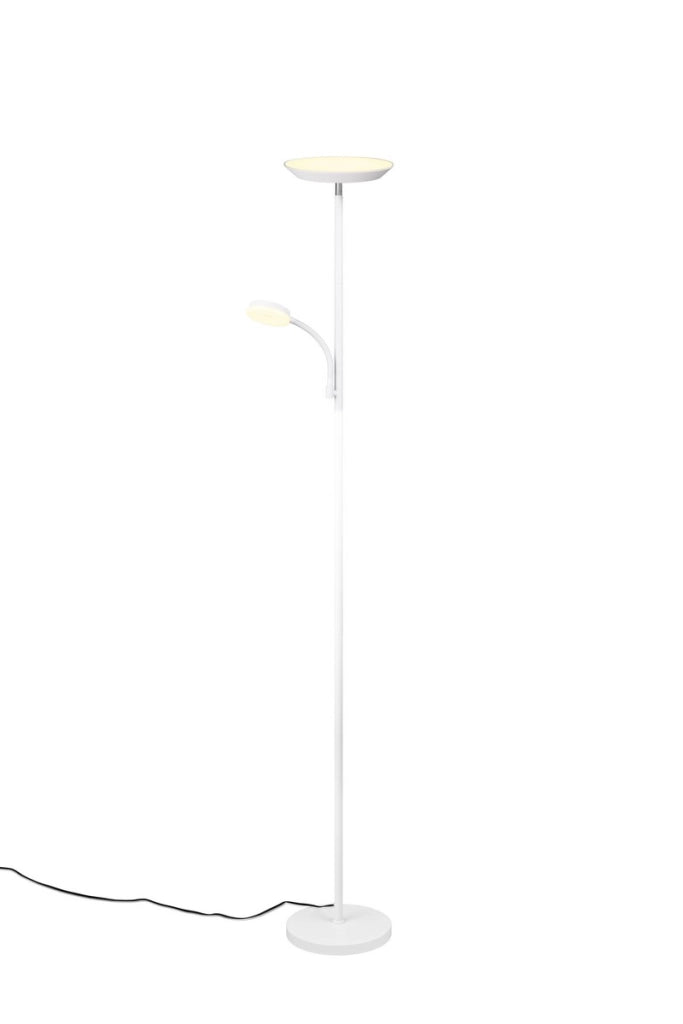 Lampada da terra SPECTER bianca CCT LED con lettura
