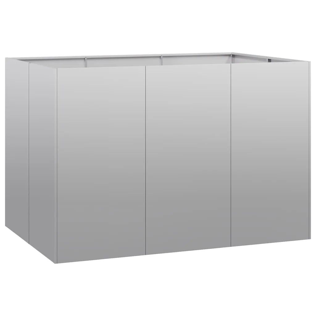 Fioriera | Cassetta per fiori | Vaso 120x80x80 cm in Acciaio Zincato