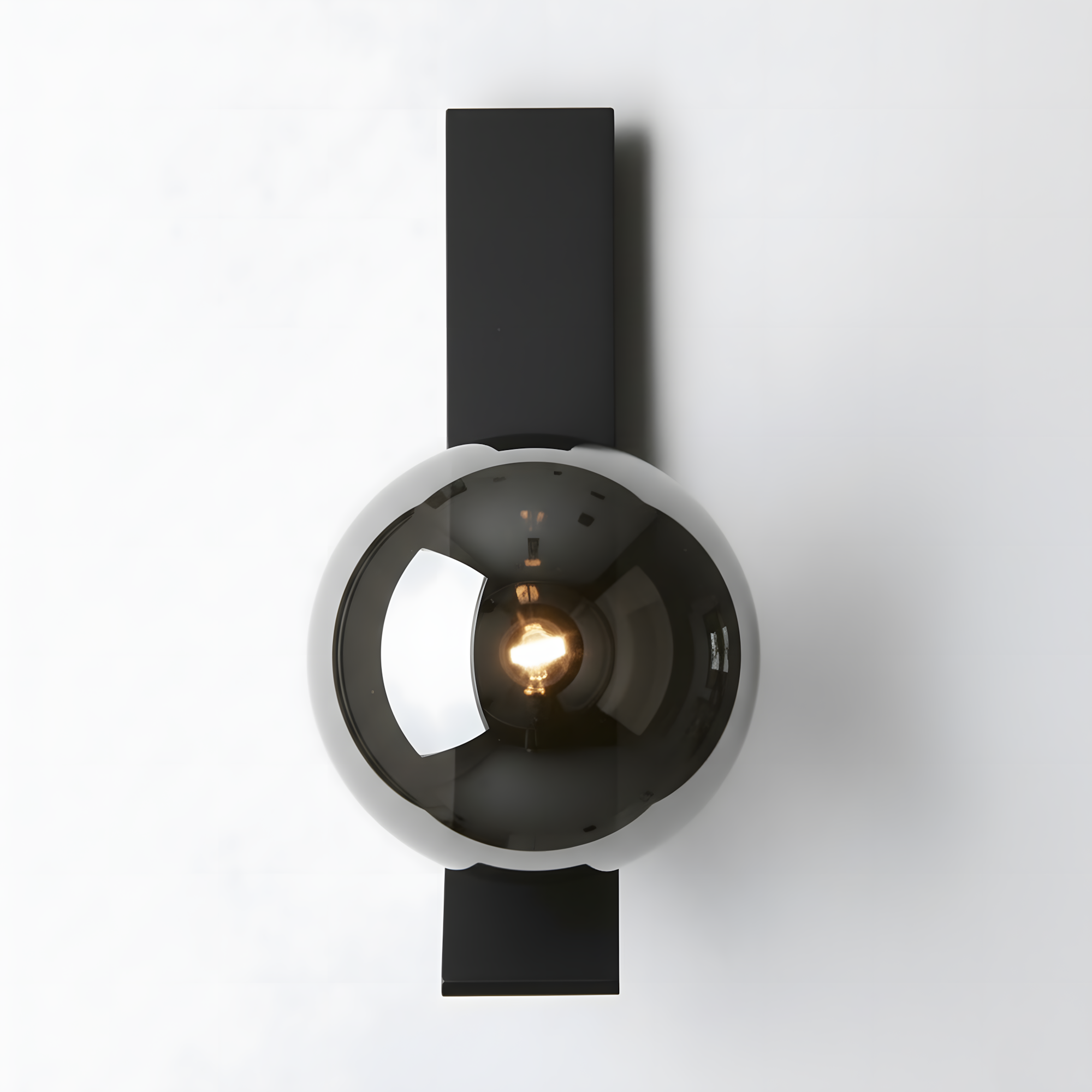 Applique Da Parete APP1757-1W Cromo Nero