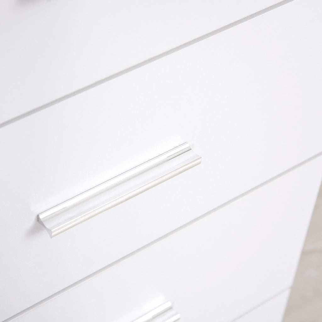 EasyComfort Mobile con Cassetti Cassettiera in Legno per Camera, Cucina, Bagno 90×35×73cm Bianca
