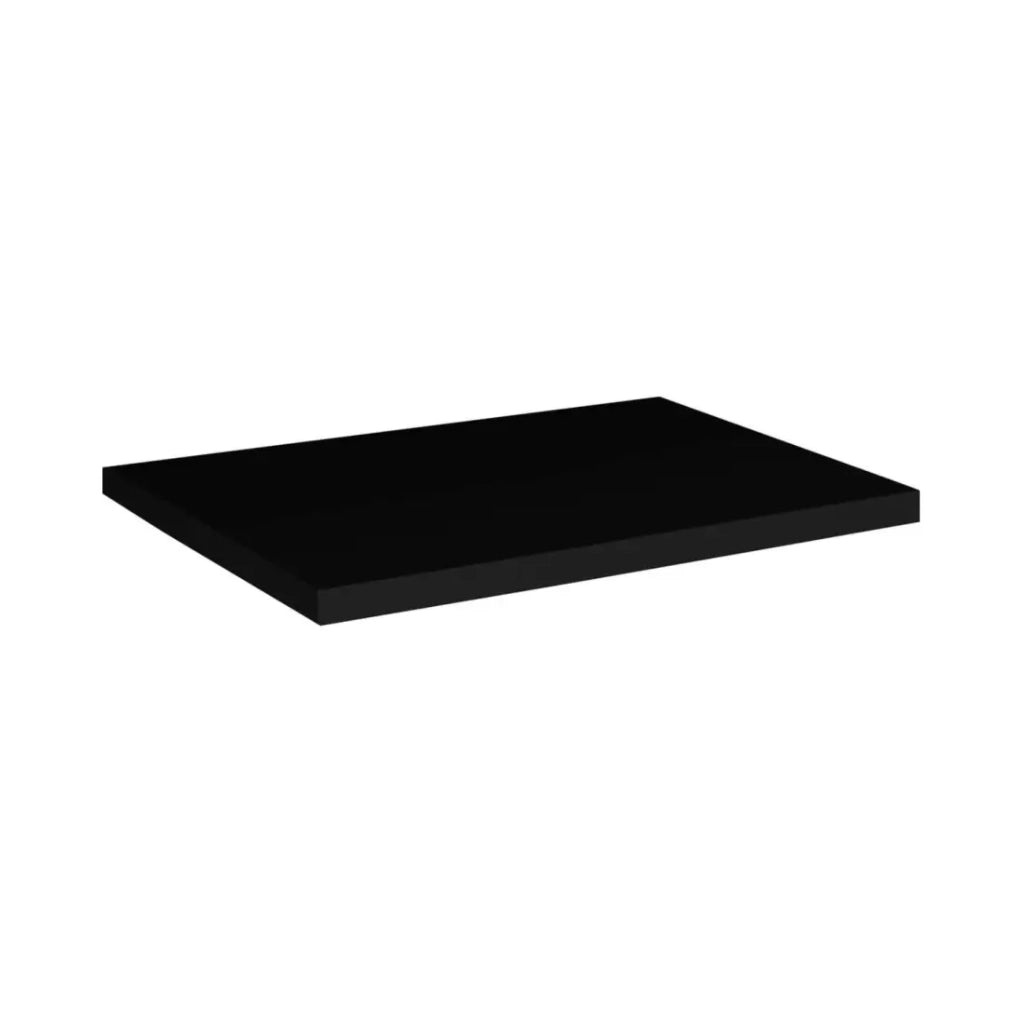Set VANO effetto quercia e nero 50cm: mobile sottolavabo con cassetti + piano per lavabo + lavabi rettangolari da appoggio