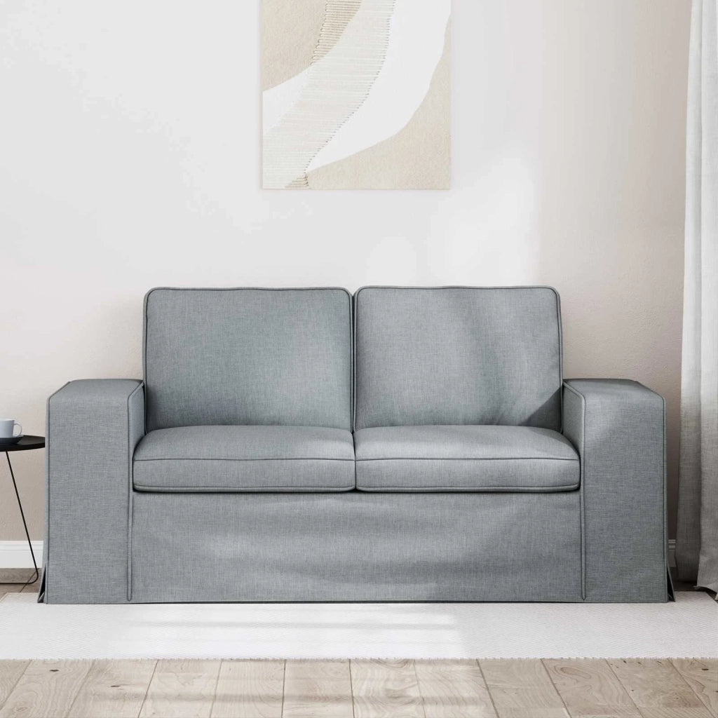 Divano Grigio chiaro 162 x 80 x 82 cm Tessuto