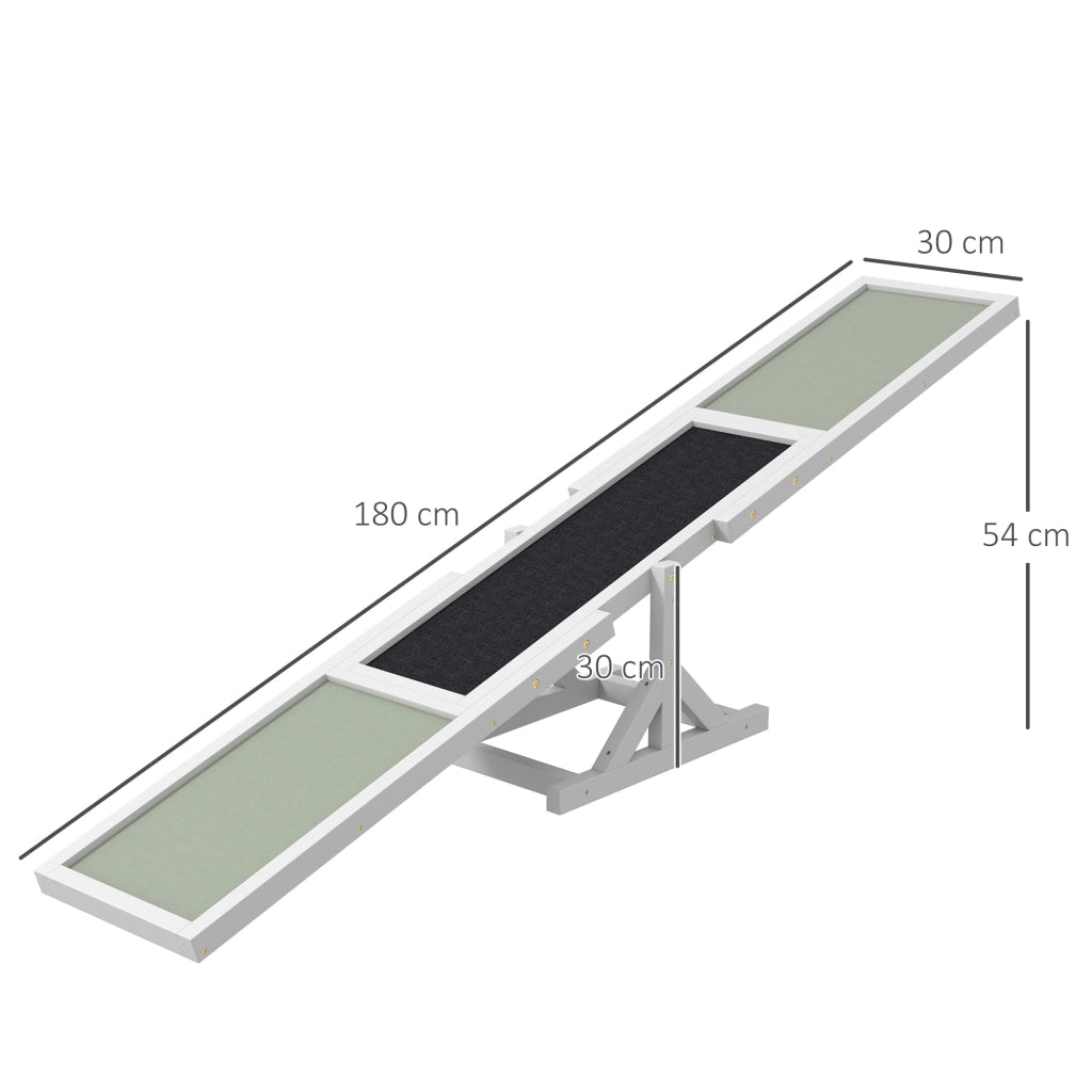 Altalena per Cani Agility Training ¨C Xylo ¨C Antiscivolo 180x30x30cm fino 50kg