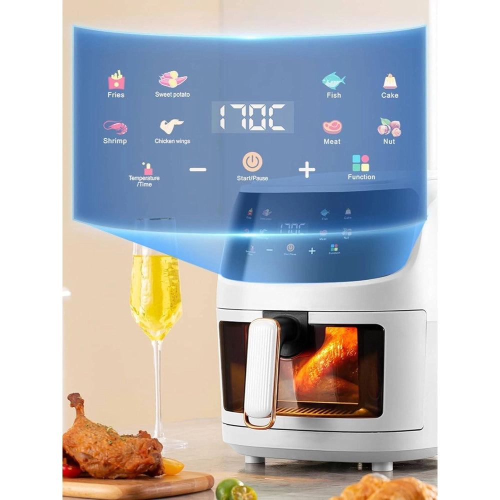 Trade Shop - Miglior Friggitrice Ad Aria Da 8 Lt 1350w Display Control Smart Forno Visibile -