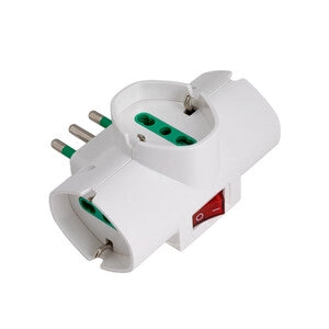 FME 87321 ADATTATORE 16A 3 P BIP.SCHUKO+INTERRUTTORE- FANTON- 1,0 pz