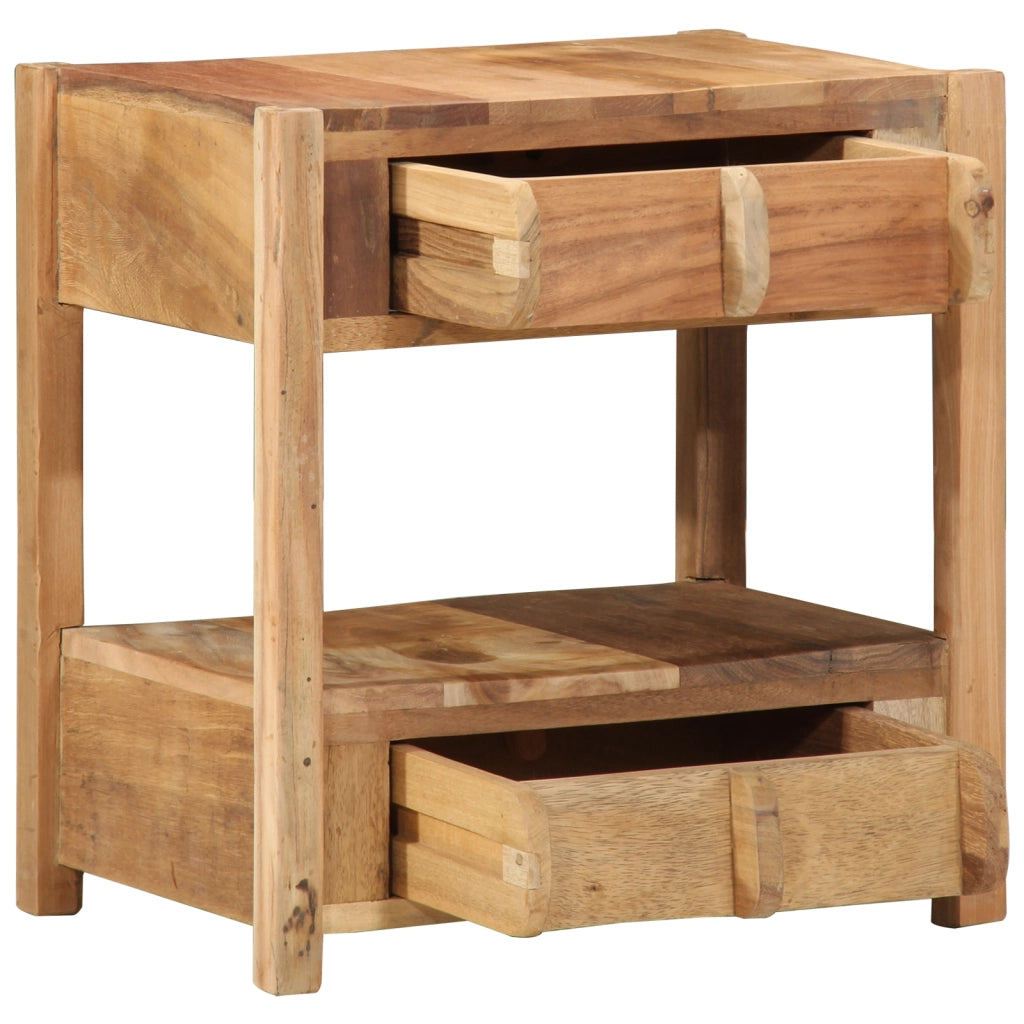 Tavolino 43x32x46 cm Legno Massello Recuperato