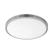 Plafoniera Classico Competa 1 Acciaio Bianco Luce Led Integrato 20W