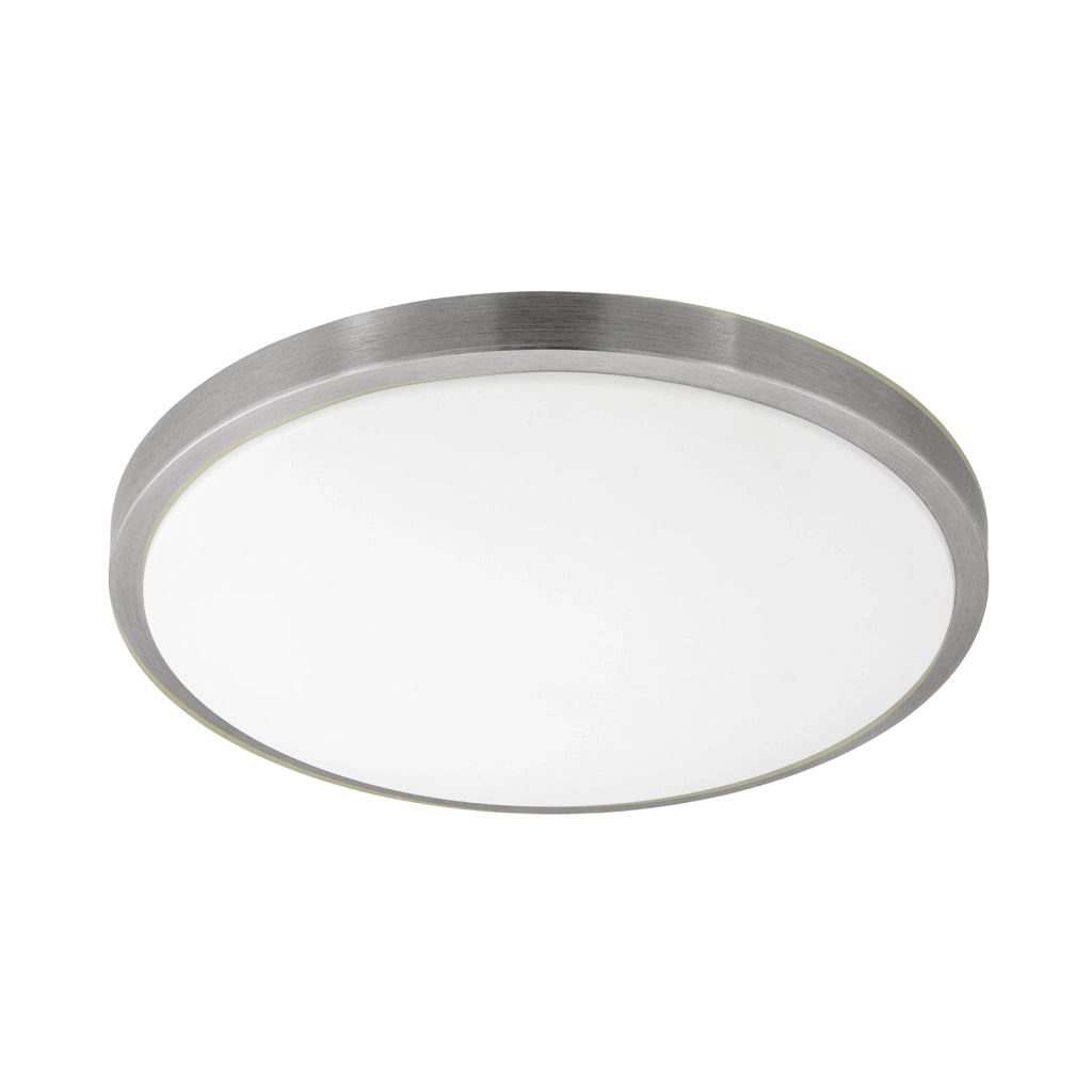 Plafoniera Classico Competa 1 Acciaio Bianco Luce Led Integrato 20W
