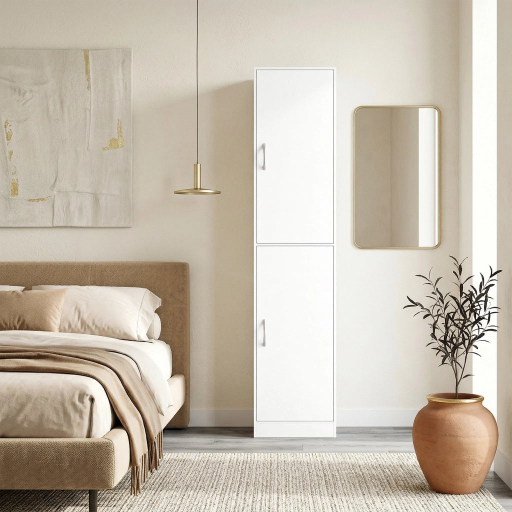 Libreria 40x35x180 cm Scaffalatura Moderna 5 Ripiani in MDF Bianco