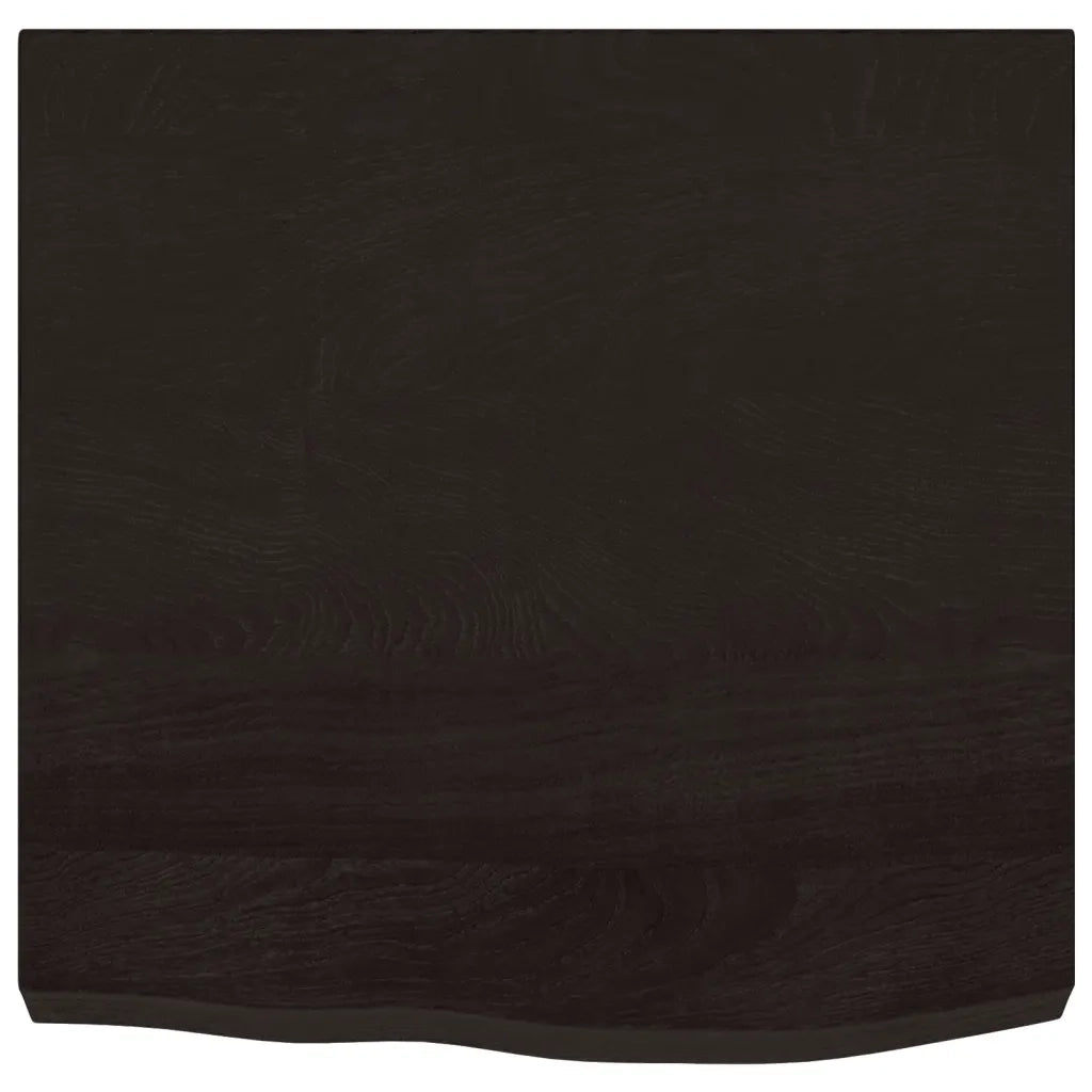 Piano Bagno Marrone Scuro 60x60x(2-6)cm Legno Massello Trattatocod mxl 126791
