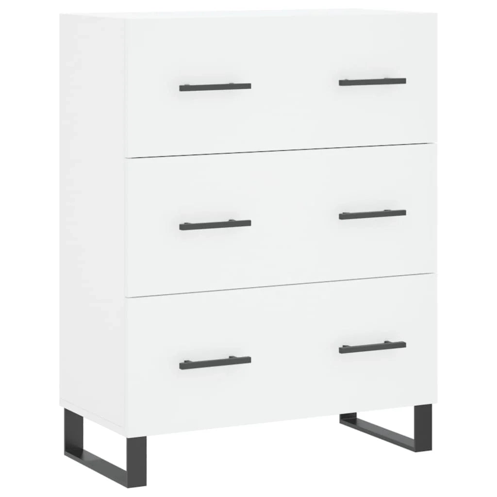 Buffet credenza cassettiera armadio mobile contenitore organizer cucina soggiorno salotto alto 69,5 x 34 x 180 cm legno ingegnerizzato bianco 02_0032744
