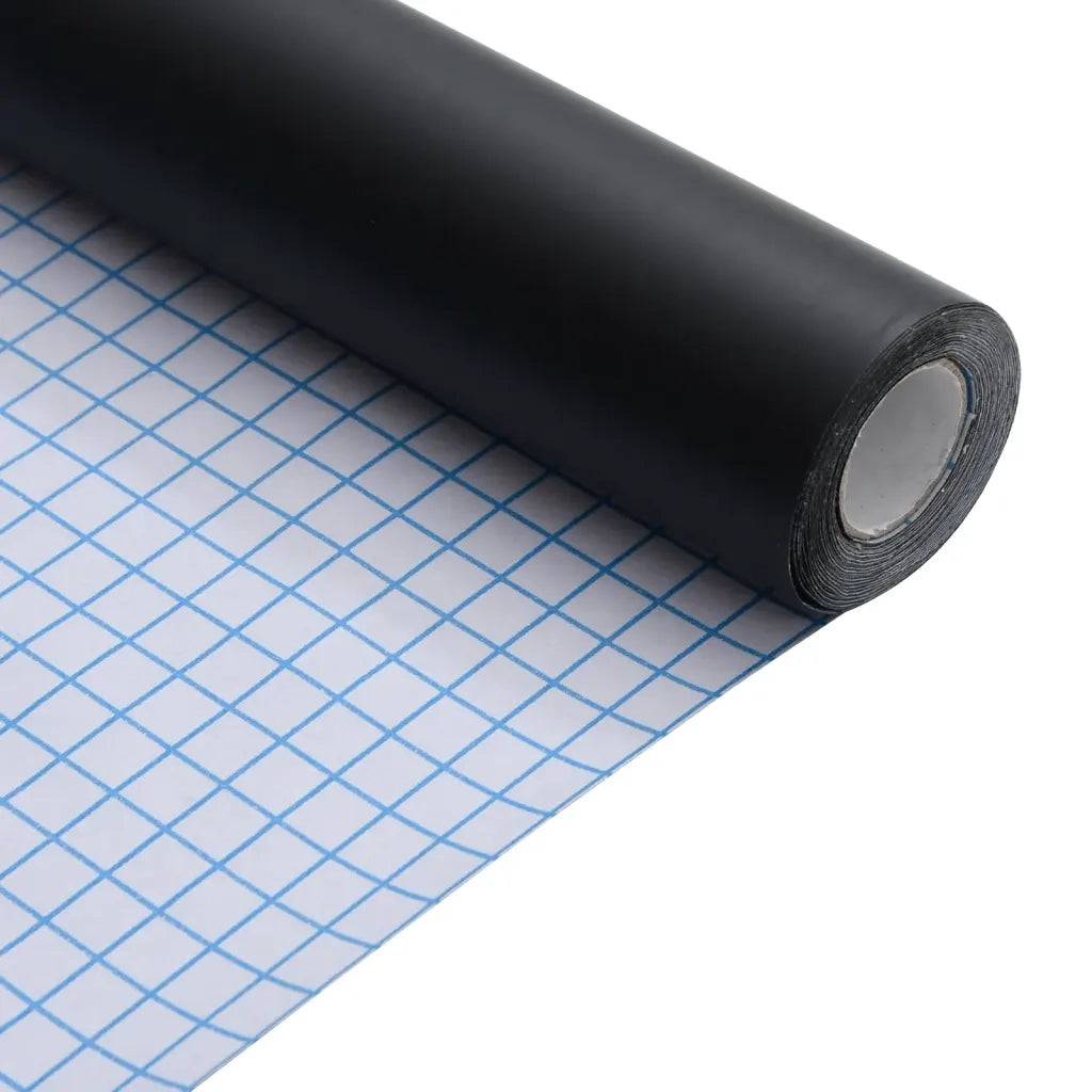 Adesivo per mobili autoadesivo nero opaco 90x500 cm PVC CFW9963396